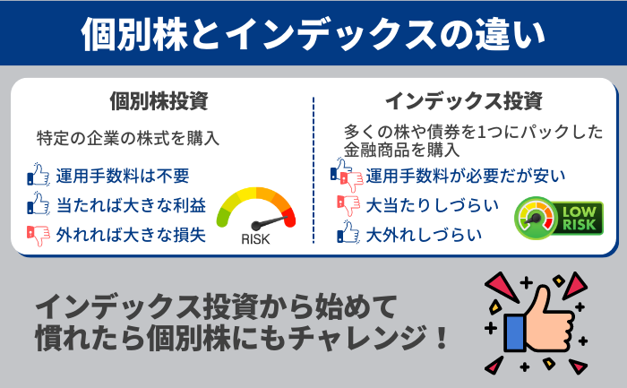 個別株とインデックス投資の違い