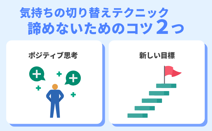 前向きな気持ちの切り替えであきらめない